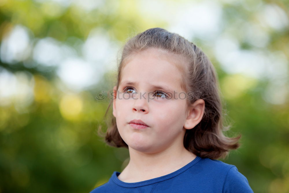 Similar – Image, Stock Photo Cute little girl on the park