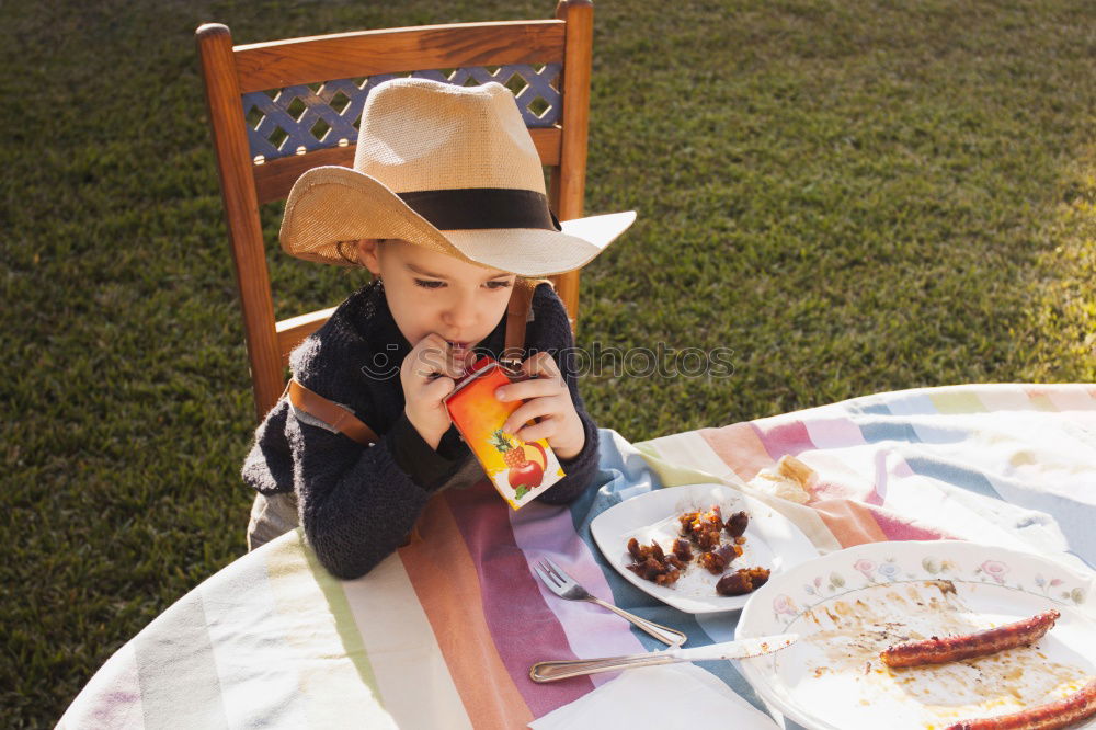 Similar – breakfast Child Picnic