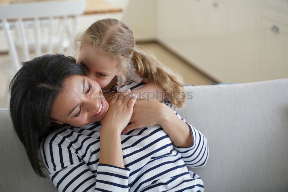 Similar – Image, Stock Photo Brother and sister in great hug in lifestyle image