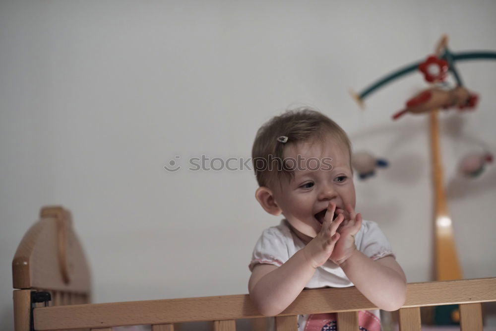 Similar – Teddy bear in a baby room