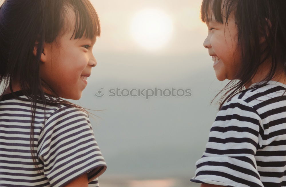 Similar – Image, Stock Photo mother brushing toddler daughter’s hair