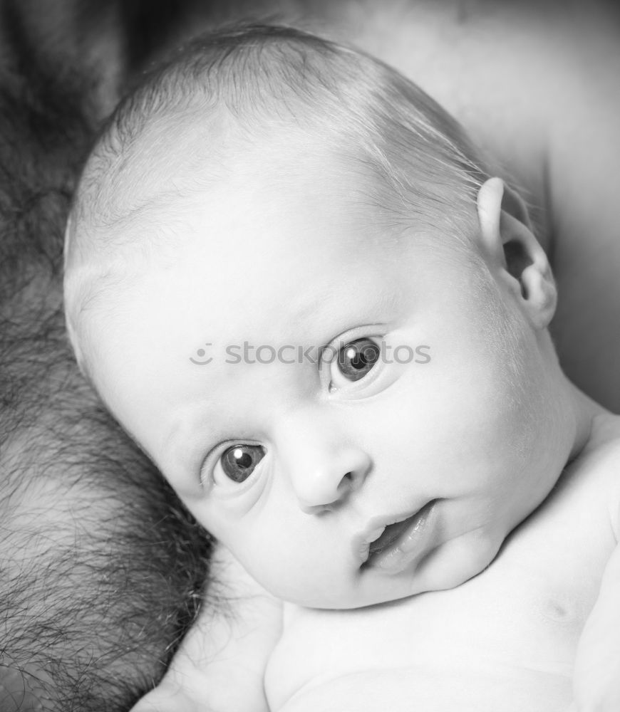 Similar – Image, Stock Photo Mother holding newborn baby son at the day time. Concept of happy family.