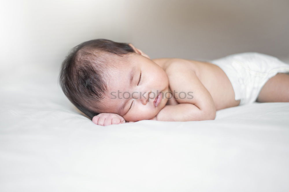 Similar – Image, Stock Photo Portrait of a newborn baby sleeping