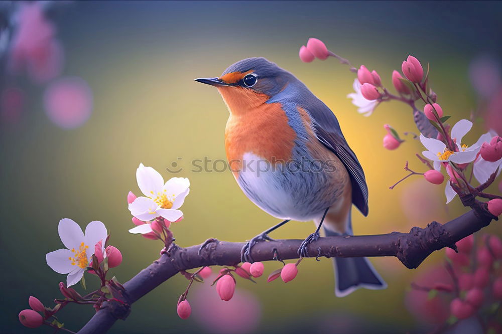 Similar – Image, Stock Photo little tit in a flowering tree