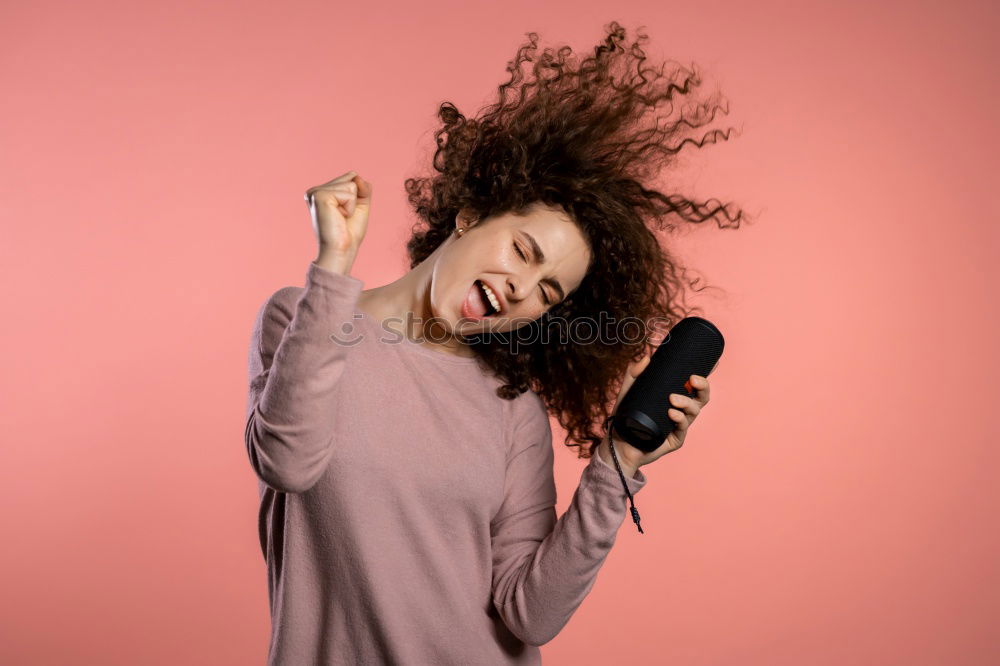 Similar – Delighted woman with eyes closed