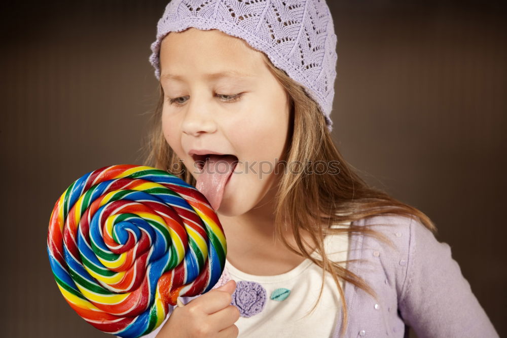 Similar – Image, Stock Photo Girl blowing balloon outside