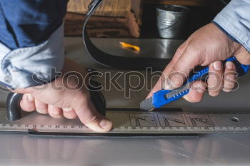 Similar – Image, Stock Photo Dressmaker design tailor pattern on the table