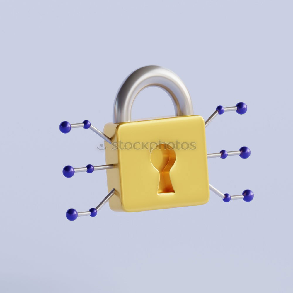 Similar – Image, Stock Photo Unlock cell phone. Padlock with key on display.