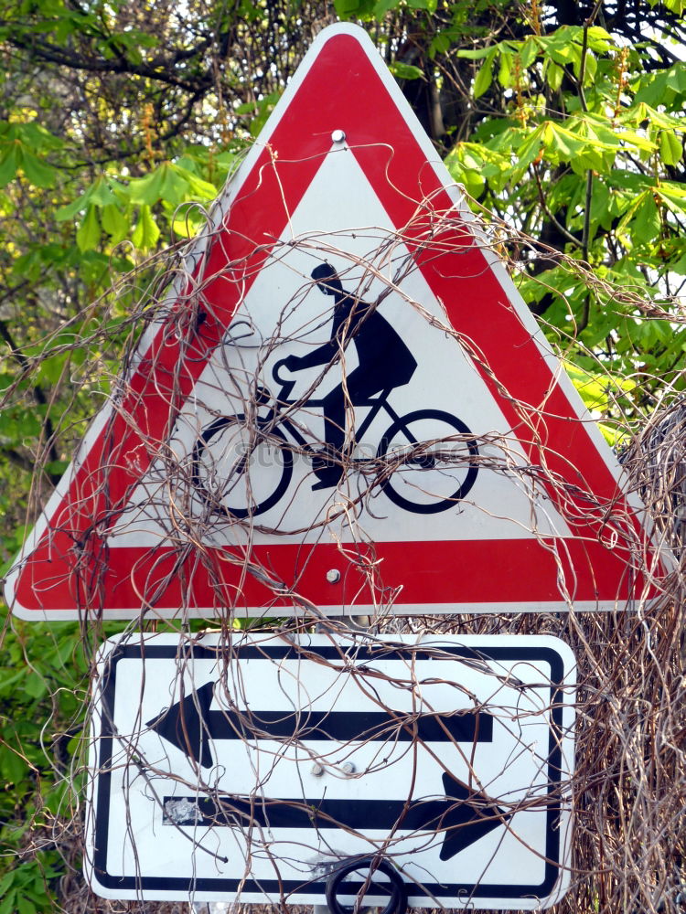 Similar – Foto Bild Schild im Wald Verkehr