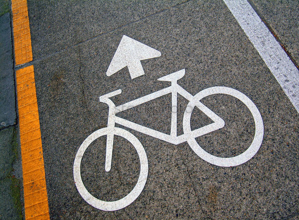 Similar – Image, Stock Photo A joker has painted a stick figure with red paint on a white bicycle