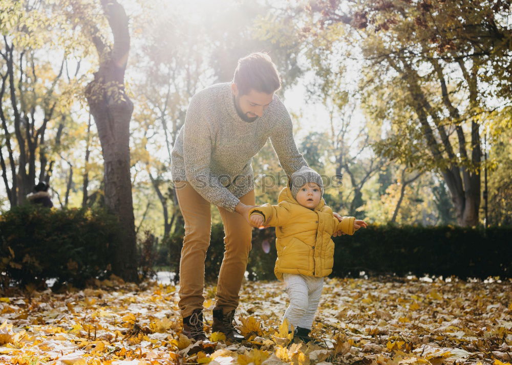 Similar – autumn walk Human being