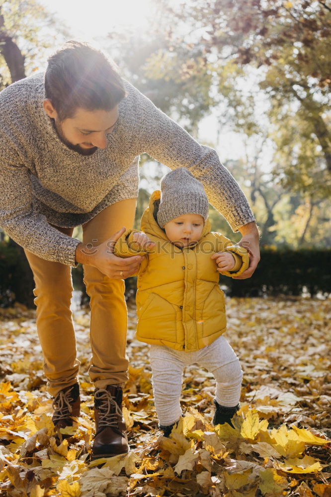 Similar – Image, Stock Photo Happy couple with daughter in the forest