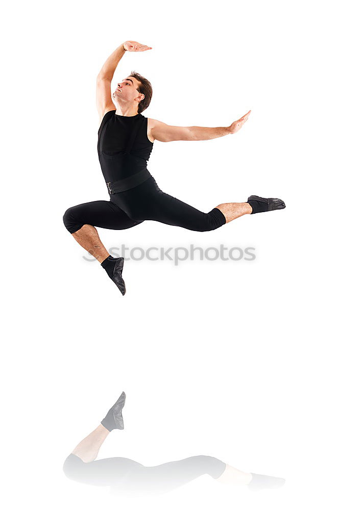 Similar – Woman jumping in studio