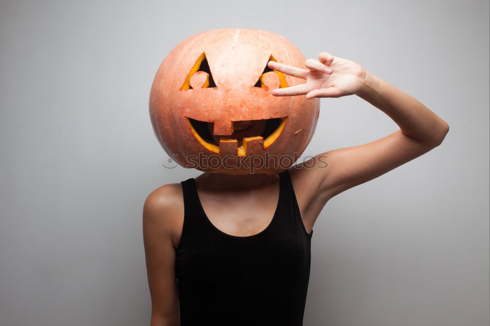 Similar – Pumpkin head jun.