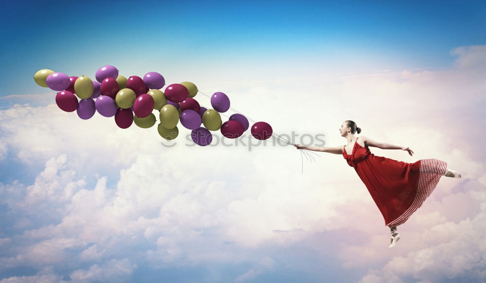 Similar – Image, Stock Photo Boy with balloons