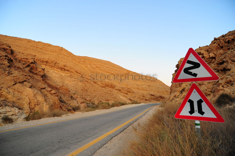 Similar – rolled gravel Road sign