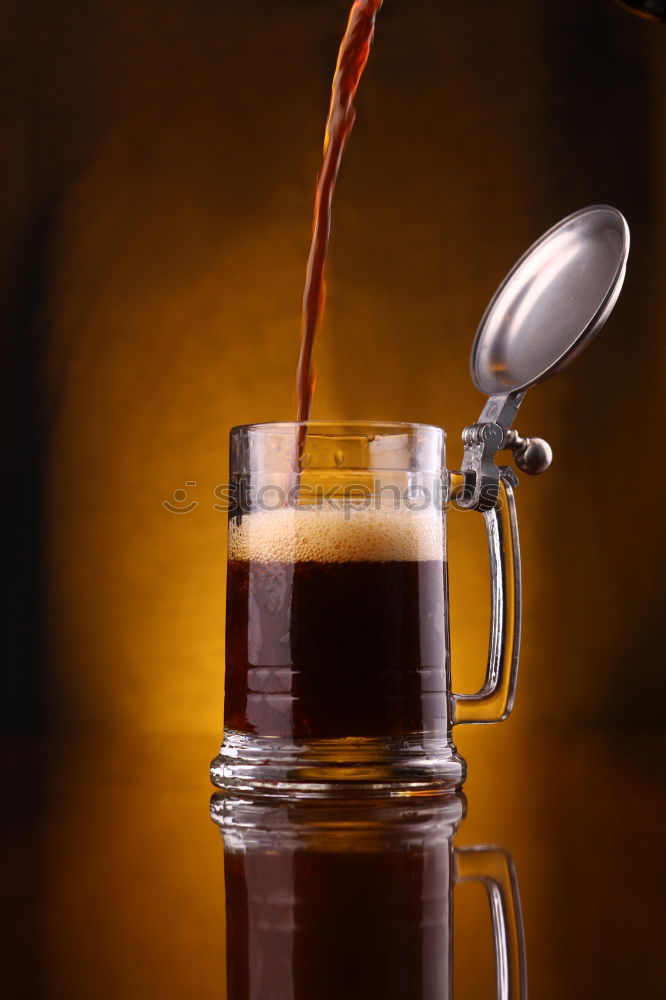 Image, Stock Photo Cold espresso coffee glass