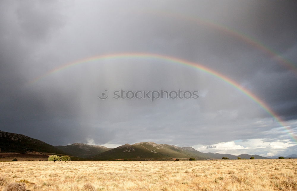 Similar – Image, Stock Photo A double rainbow Nature