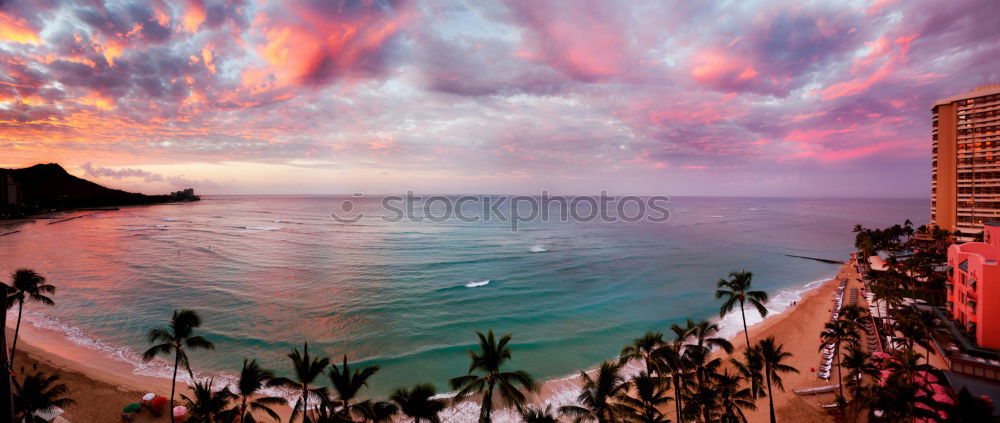 Similar – Image, Stock Photo Beautiful view from hills on the coast town of