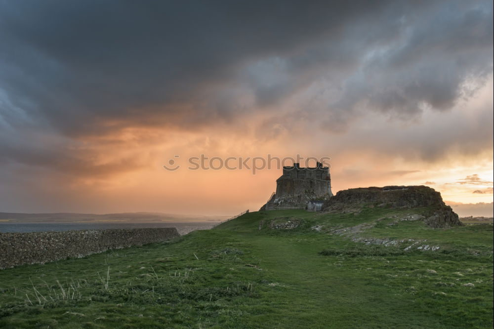 Ruin in Scotland Clouds