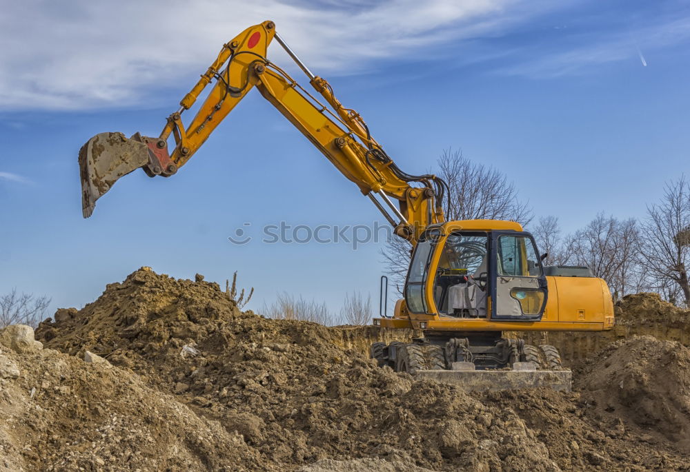 Image, Stock Photo excavator