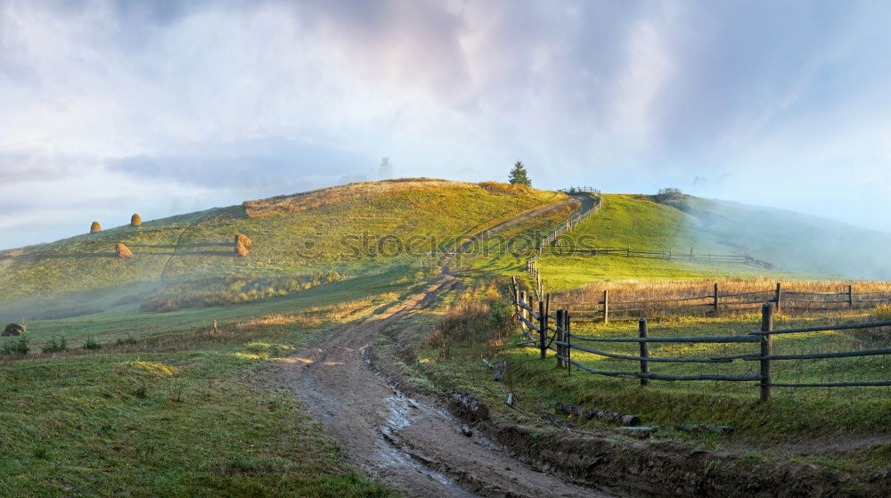 Similar – September rural scene in Carpathian mountains.