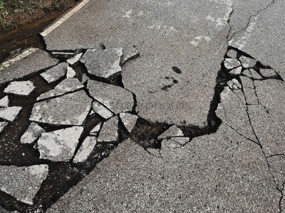 Image, Stock Photo crack in the street