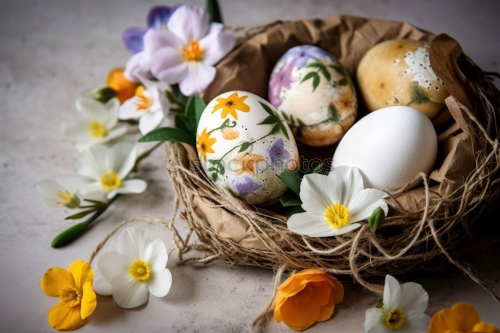 Similar – Image, Stock Photo Easter nest Event Nature