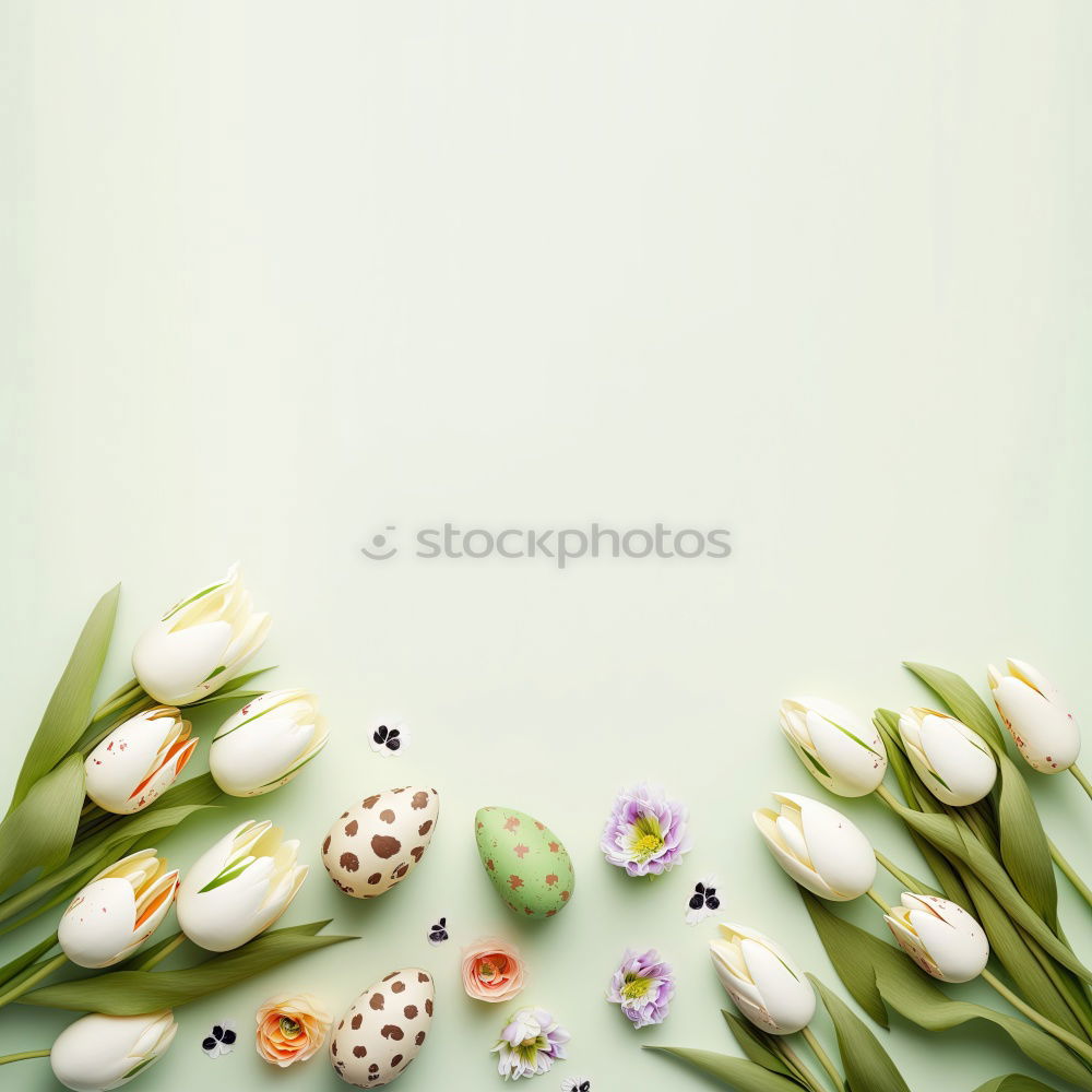 Similar – Image, Stock Photo Easter in pastel colour with eggs, flowers and cake