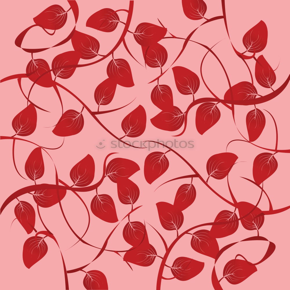 Similar – Image, Stock Photo Leaves, berries of cherry tree on red background