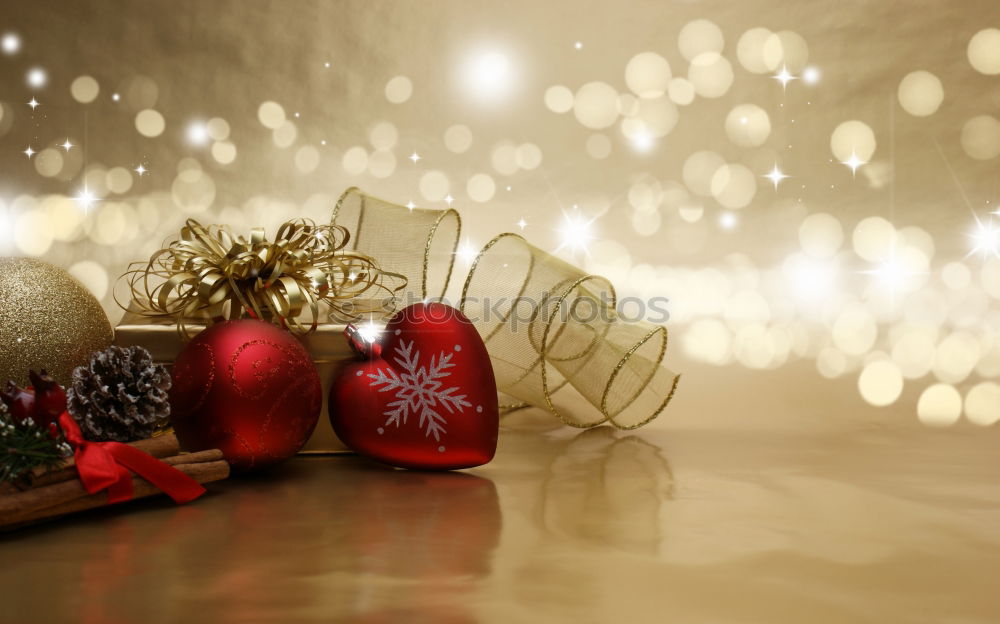 Similar – Image, Stock Photo Two red Christmas baubles