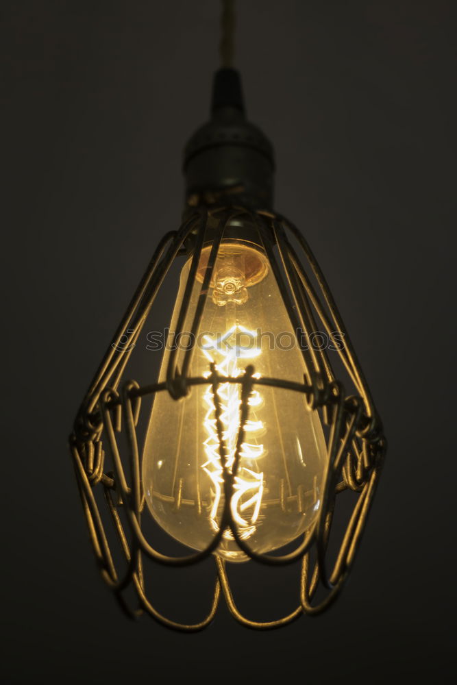 Similar – Image, Stock Photo edison lamp in vintage style lighting in evening