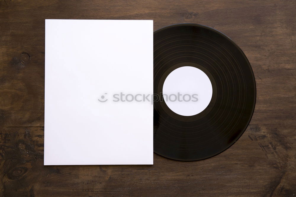 blank compact disc cd and generic cardboard sleeve