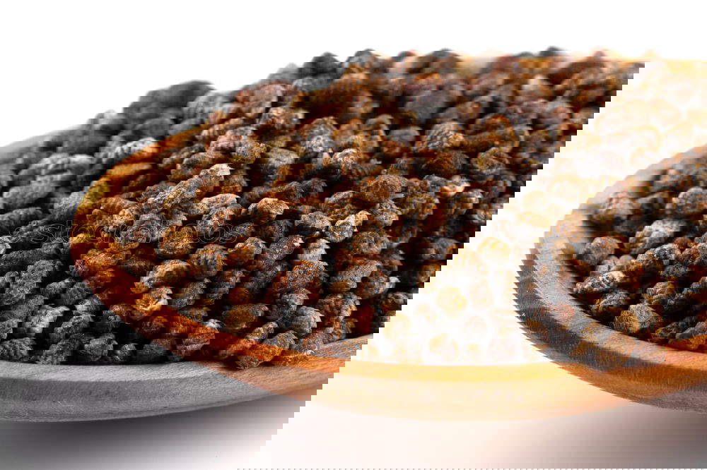 Similar – Image, Stock Photo Macro shot Black peppercorns on a wooden spoon