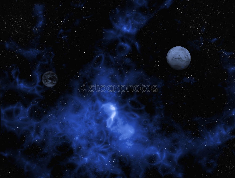 Similar – Image, Stock Photo moonlit Clouds Night sky