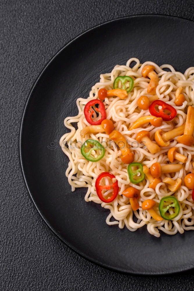 Similar – Image, Stock Photo chilli prawn linguine Food