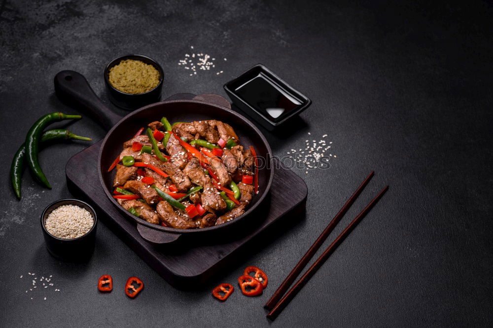Similar – Image, Stock Photo Cooked vegetables of stew on a bowl