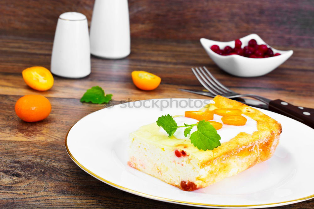 Similar – Image, Stock Photo Slices of creamy raspberry cake