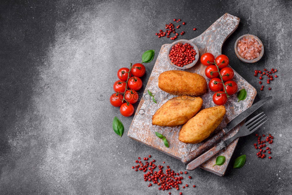 Similar – Image, Stock Photo Asparagus, potato and meat for schnitzel