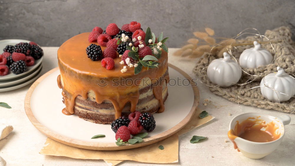 Similar – Image, Stock Photo pie with raspberries and apricots