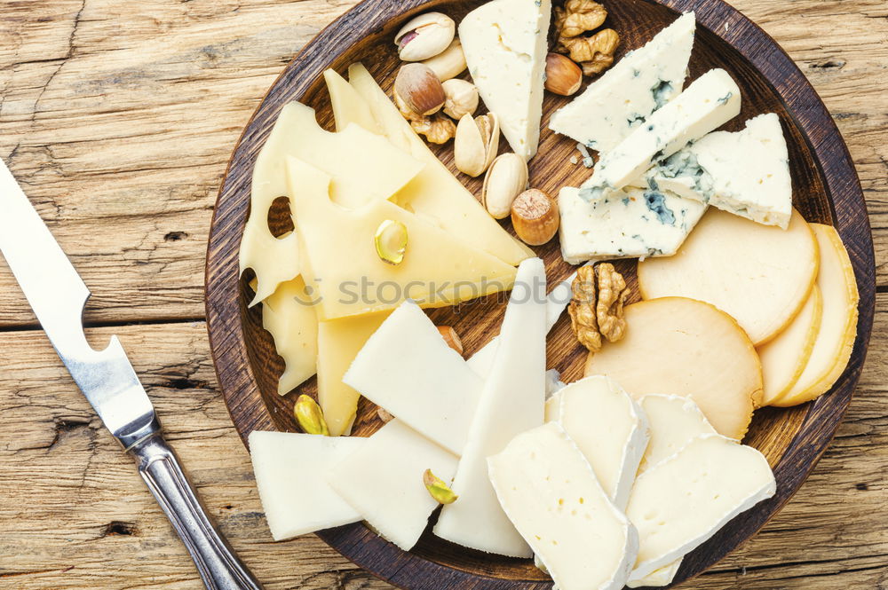 Similar – Image, Stock Photo cheese and grapes board