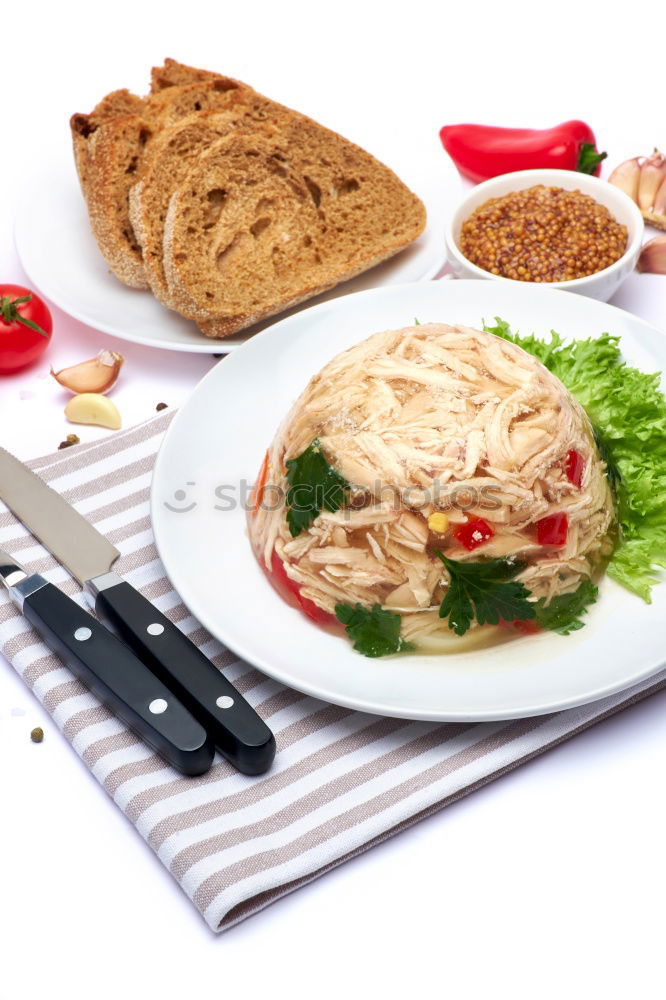 Similar – Image, Stock Photo Asian ingredients with diced tofu and meat