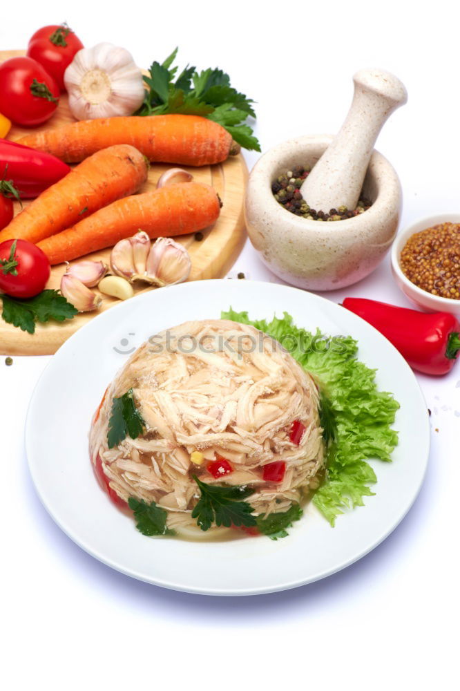 Similar – Image, Stock Photo Risotto rice with vegetables and ingredients