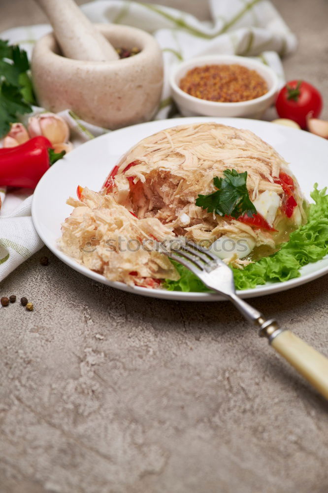 Similar – Image, Stock Photo Risotto rice with vegetables and ingredients