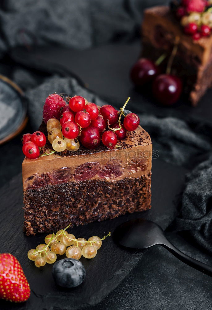 Similar – Image, Stock Photo Sweet cakes decorated with berries