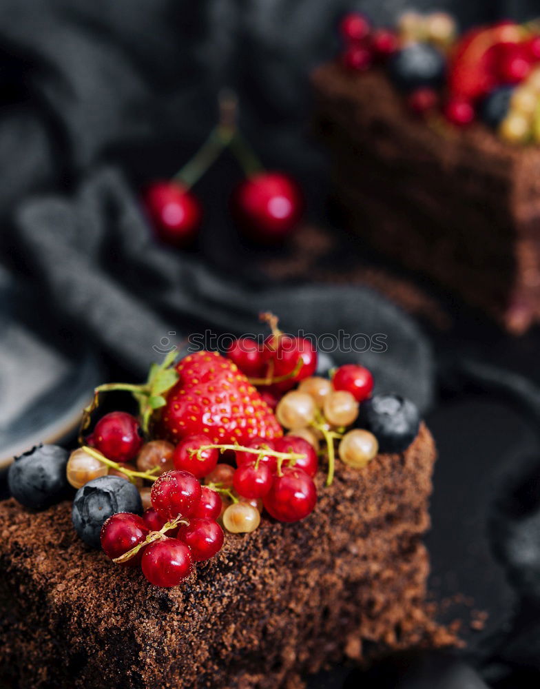 Similar – Image, Stock Photo Sweet cakes decorated with berries