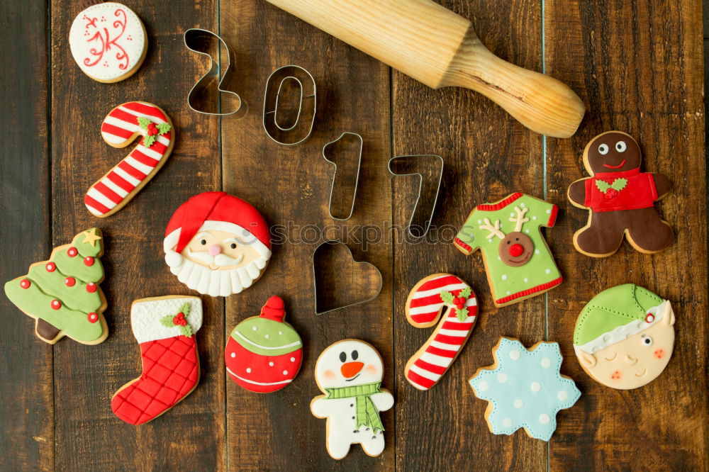 Similar – Image, Stock Photo Delicious Christmas Cookies