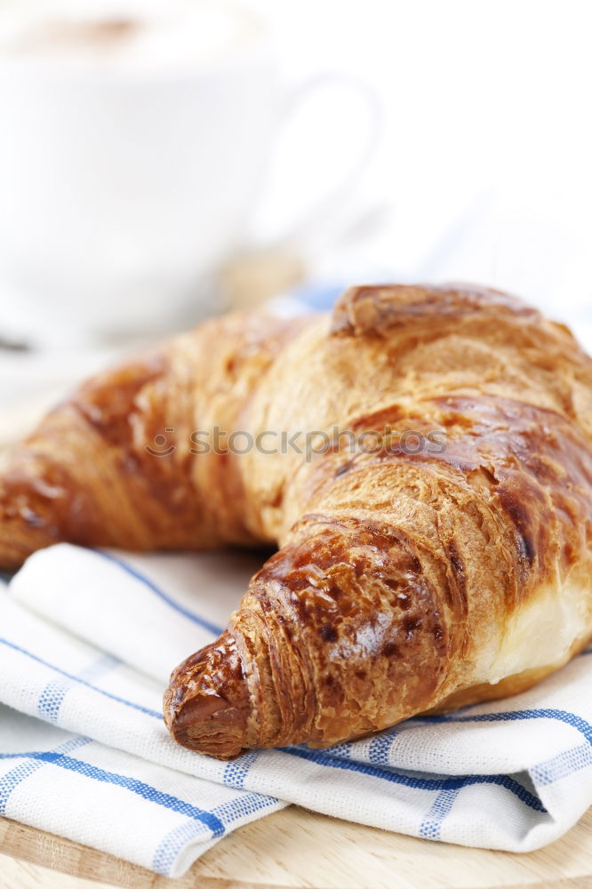 Similar – Image, Stock Photo croissant Croissant Coffee