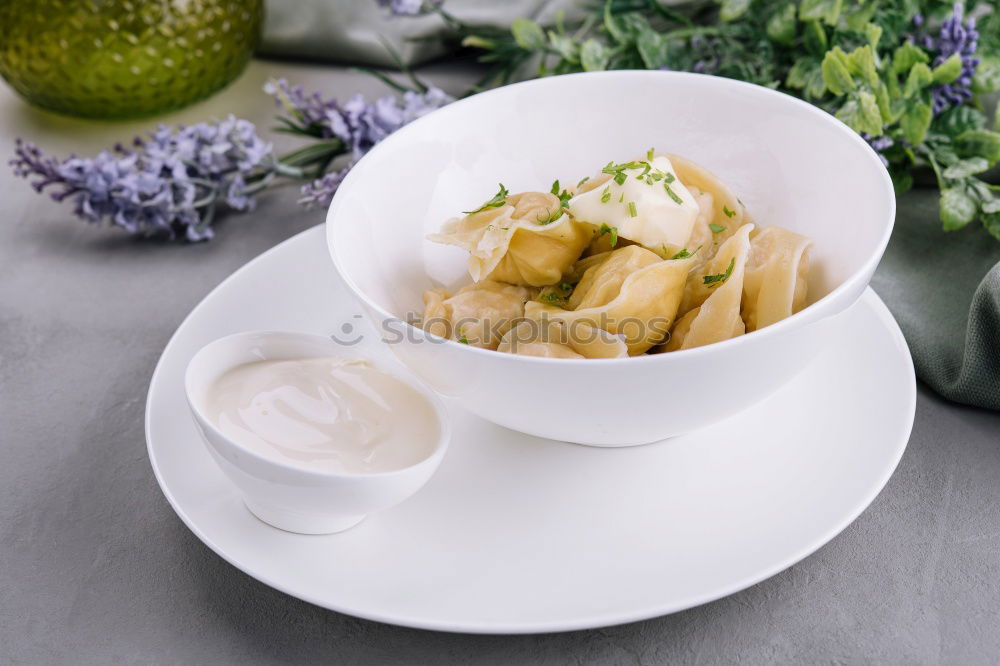 Similar – Image, Stock Photo Gnocchi in sage butter I