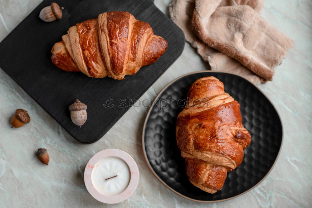 Similar – fresh bread and baked goods on wooden